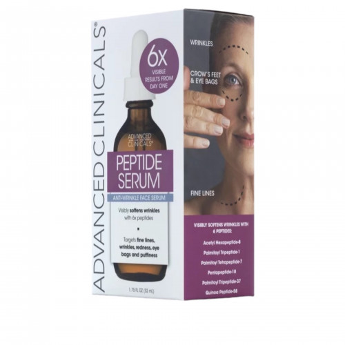 مصل الببتيد السريري المتقدم. مصل الوجه المضاد للتجاعيد للتجاعيد والخطوط الدقيقة. 1.7 أونصة سائلة.