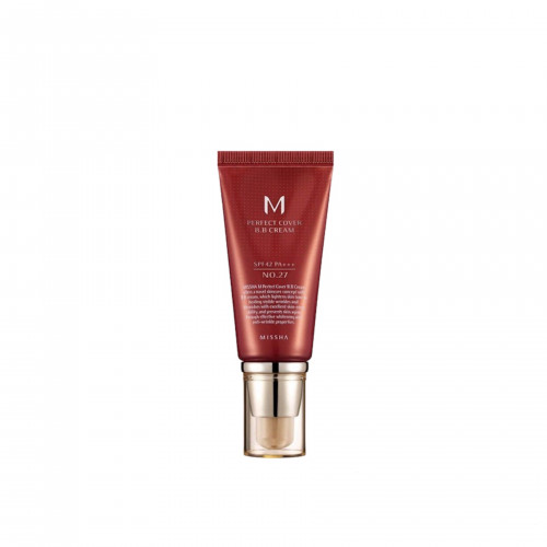 كريم ميشا إم بيرفكت كوفر بي بي بعامل حماية من الشمس SPF42/PA+++ 27 بيج عسلي 50 مل