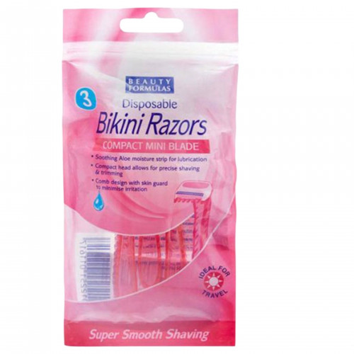 مجموعة شفرات الحلاقة بيوتي فورميولا للبيكيني مكونة من 3 قطع
