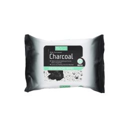 Beauty Formulas Advanced Activated Charcoal Detox Facial Wipes – 25 Wipes