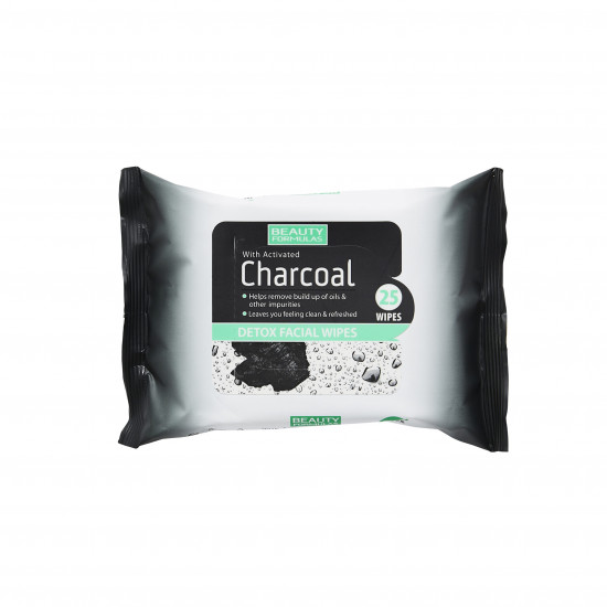 بيوتي فورميولاز مناديل الوجه بالفحم، 25 منديل