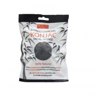 إسفنجة الوجه كونجاك المصنوعة من الخيزران والفحم من بيوتي فورميولا