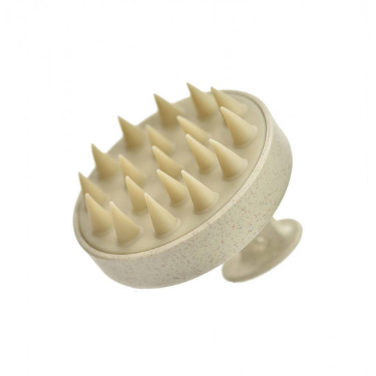 فرشاة لتوزيع الشامبو على فروة الرأس والشعر أزرق