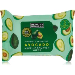 Beauty Formulas Gentle &amp; Effective Avocado Make-up Remover Wipes - 25 Wipes