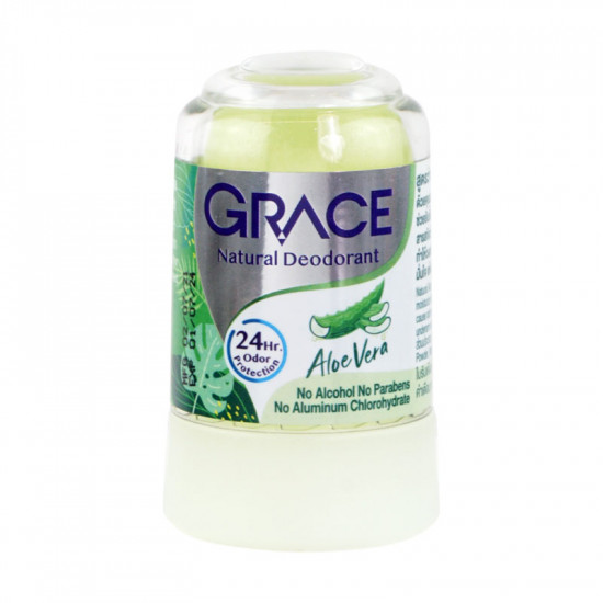 حجر الكرستال مزيل للعرق بخلاصة الصبار 