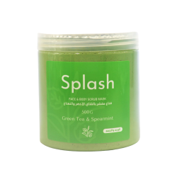 Splash Green Tea &amp; Spearmint Face &amp; Body Scrub Mask - 500ml