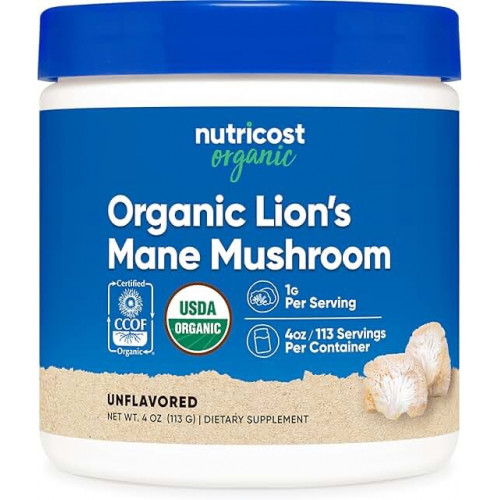 فطر عرف الاسد العضوي 100%