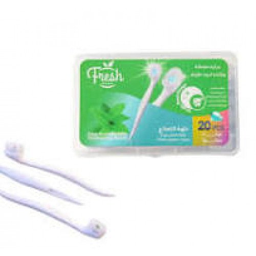فرشا اسنان مزودة بحبيبات منعشة نكهة النعناع