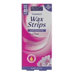 Vitamin E Wax Strips for Legs &amp; Body Beauty Formulas - 40 Strips
