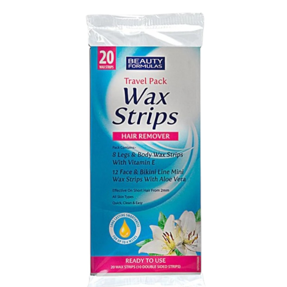 مجموعة شرائح الشمع للسفر (حقيبة السفر) بيوتي فورمولاس - 20 شريحة مجموعة شرائح الشمع للسفر (حقيبة السفر) بيوتي فورمولاس - 20 شريحة