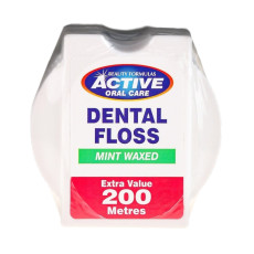 خيط الأسنان المشمّع بالنعناع اكتيف أورال كير من بيوتي فورمولاس - 200 متر
