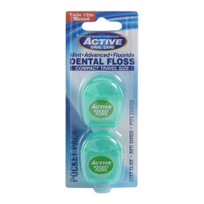 خيط الأسنان المتقدم بحجم السفر المريح بيوتي فورمولاس - عبوة مزدوجة (12 متر × 2)