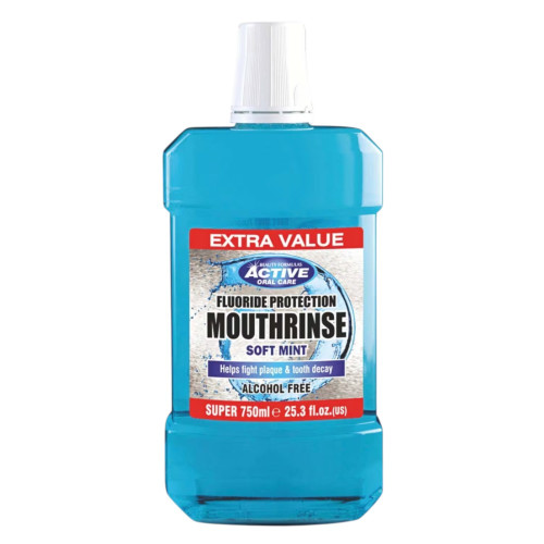 غسول الفم بحماية الفلورايد بيوتي فورمولاس - نعناع لطيف 750 مل