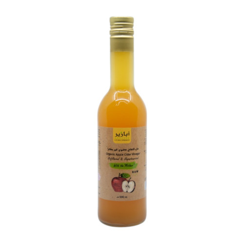 خل تفاح عضوي خام فرنسي - 500 مل 