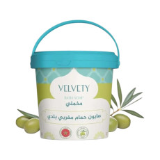 صابون مغربي بلدي مخملي فيلفيتي Velvety بزيت الزيتون وزبدة الشيا - 1000 جرام