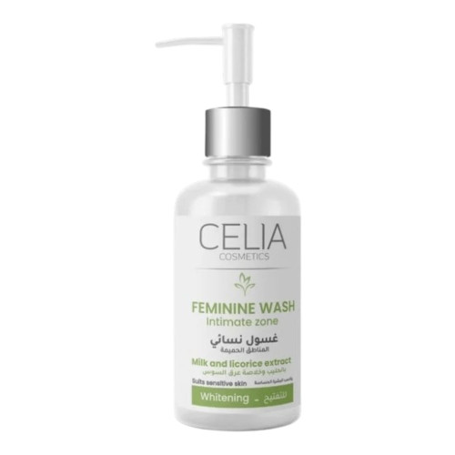 سيليا Celia Cosmetics غسول تفتيح المناطق الحساسة بالحليب وخلاصة عرق السوس – 180 مل