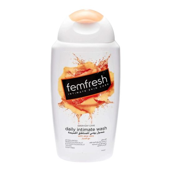 غسول فيم فريش Femfresh اليومي للمناطق الحميمة بالصبار – 250 مل غسول فيم فريش Femfresh اليومي للمناطق الحميمة بالصبار – 250 مل