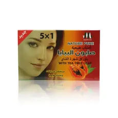 صابون مورفون Morvon الفعّال بالبابايا وأوراق شجرة الشاي (1x5) لتفتيح البشرة ومكافحة حب الشباب – 135 جرام صابون مورفون Morvon الفعّال بالبابايا وأوراق شجرة الشاي (1x5) لتفتيح البشرة ومكافحة حب الشباب – 135 جرام