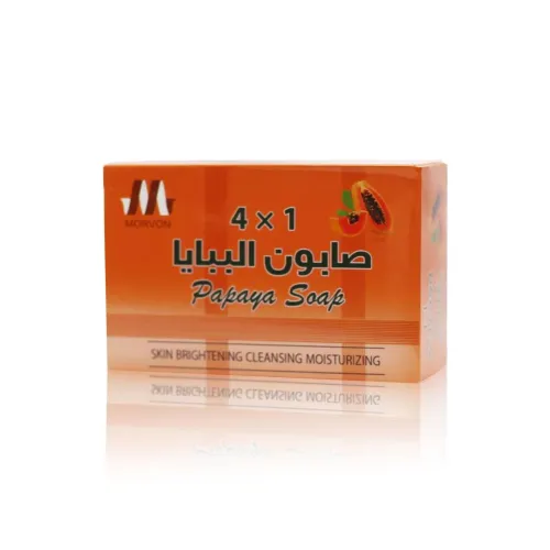 صابون البابايا العشبي المطوّر من مورفون Morvon (1x4) لتفتيح وحماية البشرة – 135 جرام