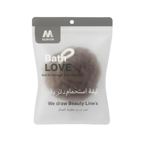 ليفة استحمام باث لوف دائرية احترافية كلاسيكية من مورفون Morvon للعناية بالجسم – حبة واحدة