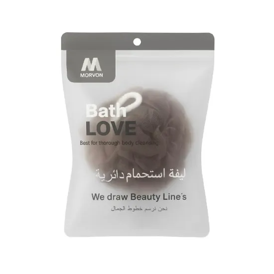 ليفة استحمام باث لوف دائرية احترافية كلاسيكية من مورفون Morvon للعناية بالجسم – حبة واحدة