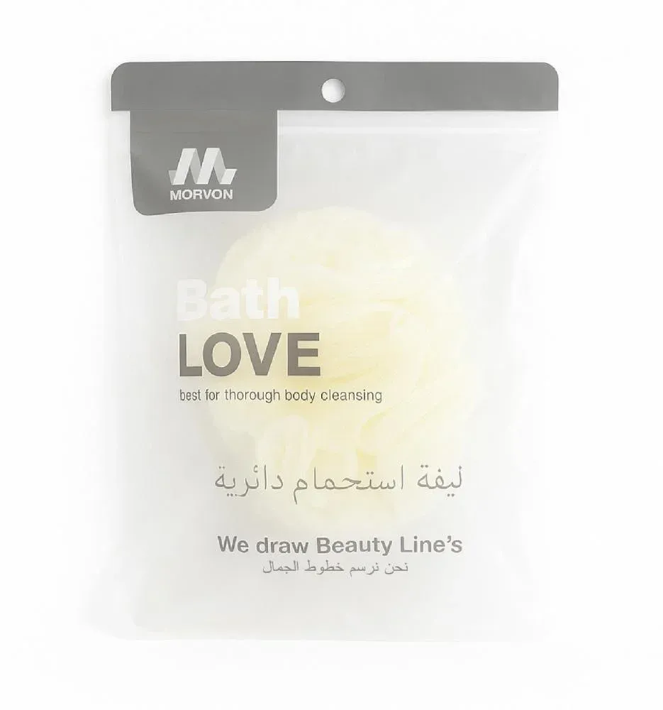 ليفة استحمام باث لوف دائرية احترافية كلاسيكية من مورفون Morvon للعناية بالجسم – حبة واحدة ليفة استحمام باث لوف دائرية احترافية كلاسيكية من مورفون Morvon للعناية بالجسم – حبة واحدة