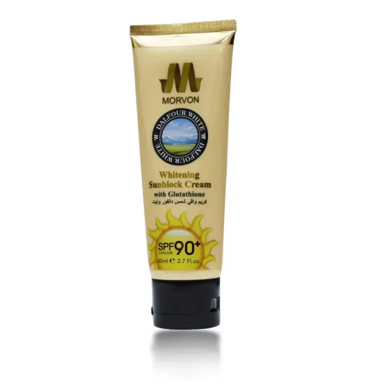 كريم واقي الشمس دالفور وايت من مورفون Morvon المطور (SPF90) – 80 مل كريم واقي الشمس دالفور وايت من مورفون Morvon المطور (SPF90) – 80 مل