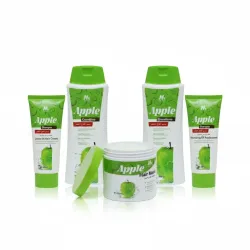 Morvon Professional Green Apple Complete 5-Piece Hair Fortifying, Volumizing &amp; Anti-Frizz Care Treatment Ritual Set