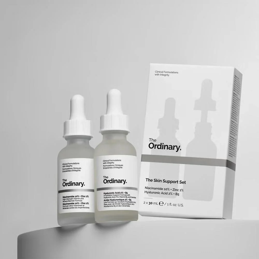 مجموعة الدعم والعناية بالبشرة الثنائية المتكاملة من ذا أورديناري The Ordinary (نياسيناميد 10% + زينك 1% & حمض الهيالورونيك 2% + B5) – 30 x 2 مل مجموعة الدعم والعناية بالبشرة الثنائية المتكاملة من ذا أورديناري The Ordinary (نياسيناميد 10% + زينك 1% & حمض الهيالورونيك 2% + B5) – 30 x 2 مل