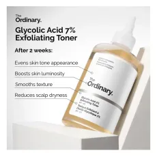 تونر مقشر حمض الجليكوليك بنسبة 7% من ذا أورديناري The Ordinary Glycolic Acid 7% Exfoliating Toner – سعة 240 مل تونر مقشر حمض الجليكوليك بنسبة 7% من ذا أورديناري The Ordinary Glycolic Acid 7% Exfoliating Toner – سعة 240 مل