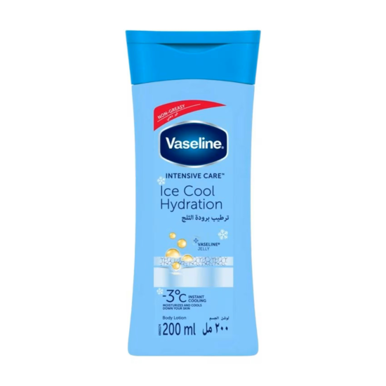 لوشن فازلين العناية المركزة Vaseline بترطيب برودة الثلج المنعش للجسم –  200 مل