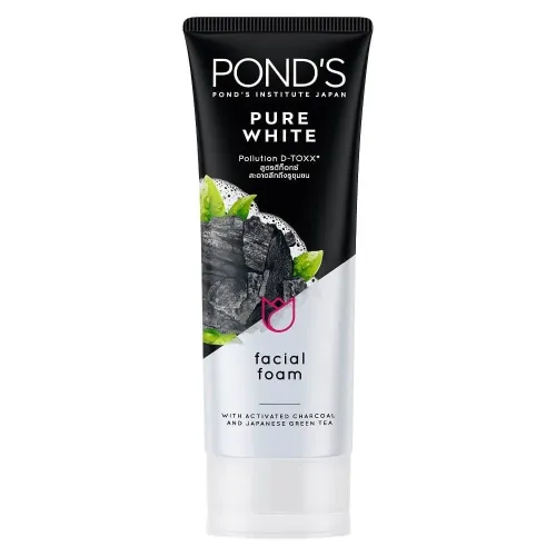 رغوة بوندز Pond's بيور برايت لتنظيف الوجه وإزالة السموم – 100 جرام