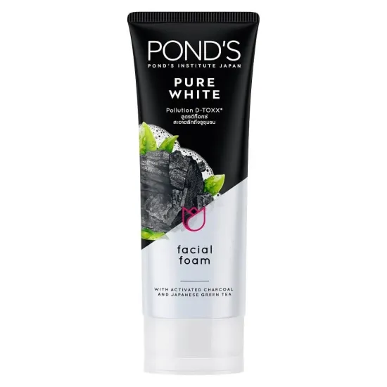 رغوة بوندز Pond's بيور برايت لتنظيف الوجه وإزالة السموم – 100 جرام