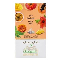 GHAMDAN TEA Fruit Tea Premium Herbal Infusion – 20 Pyramid Bags