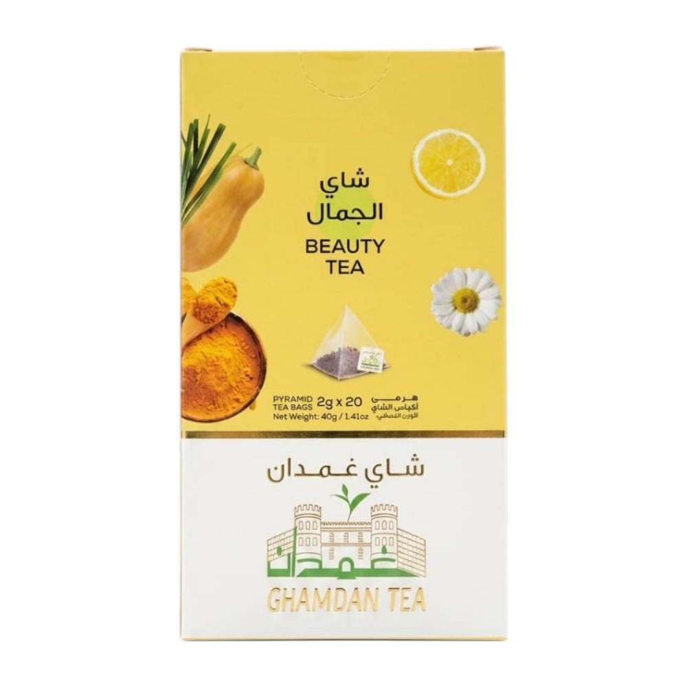  شاي غمدان  GHAMDAN BEAUTY TEA شاي الجمال  –  20 كيس هرمي