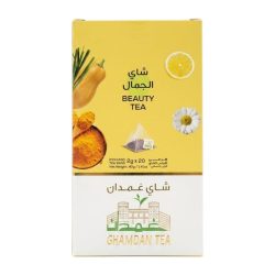 GHAMDAN TEA Beauty Tea Premium Herbal Infusion – 20 Pyramid Bags