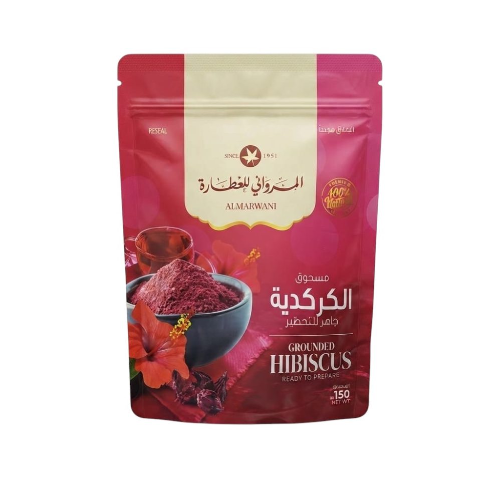 مسحوق الكركدية الطبيعي الفاخر الجاهز للتحضير من المرواني Almarwani – عبوة 150 جرام مسحوق الكركدية الطبيعي الفاخر الجاهز للتحضير من المرواني Almarwani – عبوة 150 جرام
