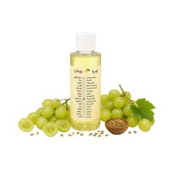 Caesar alatarh Premium 100% Natural Grape Seed Oil for Skin Tightening, Anti-Wrinkle Defense &amp; Hair Root Strengthening – 120ml Bottle