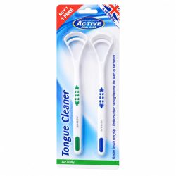 Premium Beauty Formulas Active Tongue Cleaner - 2 Pack (Buy 1 Get 1 Free)