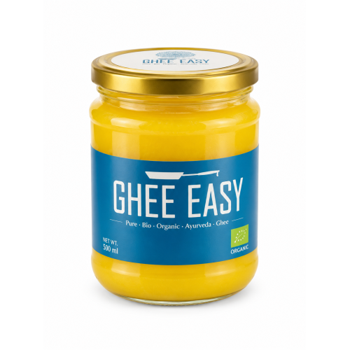 سمن بقري عضوي نقي Ghee Easy -خال من اللاكتوز - 500 مل الوزن الصافي سمن بقري عضوي نقي Ghee Easy -خال من اللاكتوز - 500 مل الوزن الصافي