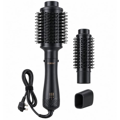 Rebune Professional 2 in 1 Hair Styler Set with 2 Interchangeable Brushes 1200W RE-2084 Rebune Professional 2 in 1 Hair Styler Set with 2 Interchangeable Brushes 1200W RE-2084