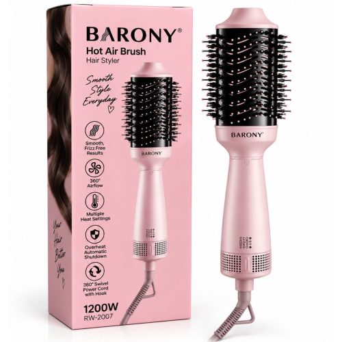 BARONY Hot Air Brush Hair Styler 1200W - RW-2007