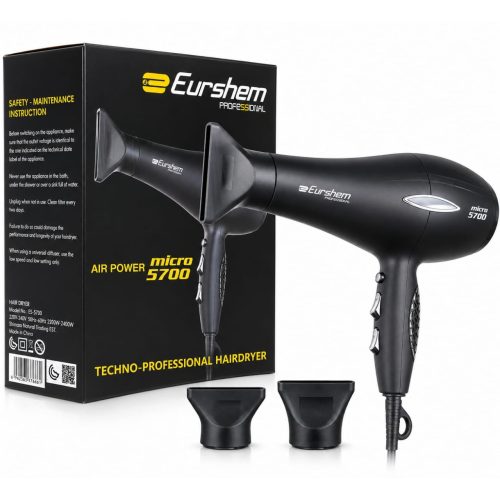 Eurschem Professional Hair Dryer ES-5700, 2200–2400W