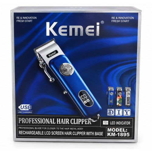 Kemei KM-1895 Professional Hair Clipper with LCD Display and Charging Base Kemei KM-1895 Professional Hair Clipper with LCD Display and Charging Base