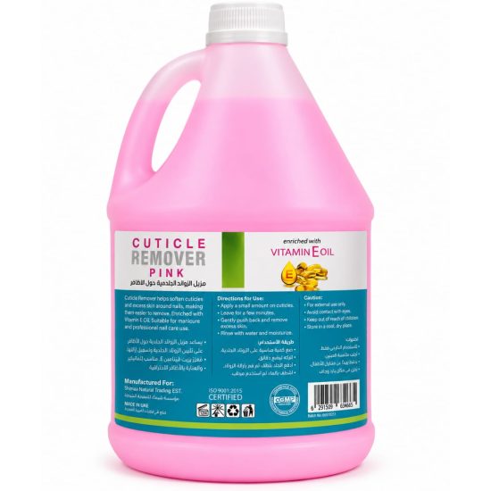 Cuticle Remover Pink with Vitamin E Oil – 3.78 LTR