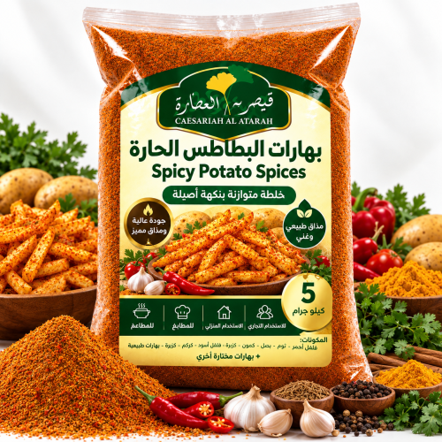 Hot Potato Seasoning from Caesariah Al Atara – 5 kg Hot Potato Seasoning from Caesariah Al Atara – 5 kg