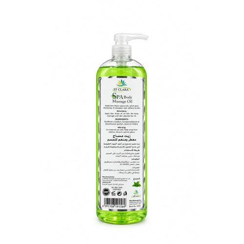 ST CLARA SPA Body Massage Oil – Mint – 1200 ml ST CLARA SPA Body Massage Oil – Mint – 1200 ml