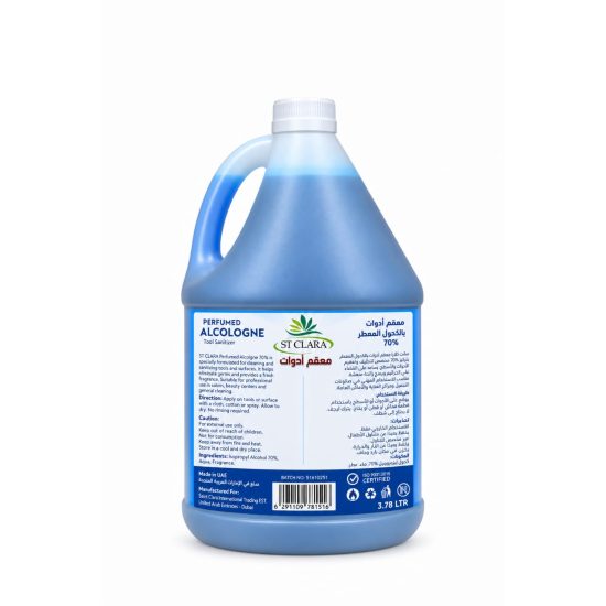 ST CLARA Perfumed Alcohol 70% Tool Sanitizer 3.78 L ST CLARA Perfumed Alcohol 70% Tool Sanitizer 3.78 L