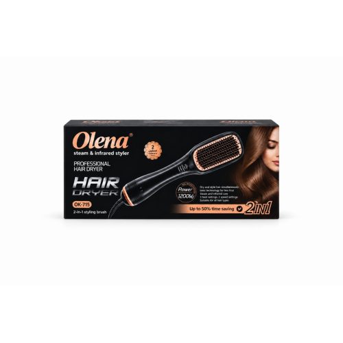Olena Professional 2-in-1 Hair Styler with Steam & Infrared 1200W – OK-715