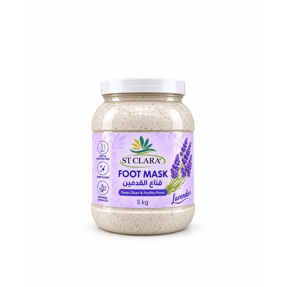 ST CLARA Lavender Foot Mask Deep Clean & Purifies Pores – 5 kg ST CLARA Lavender Foot Mask Deep Clean & Purifies Pores – 5 kg